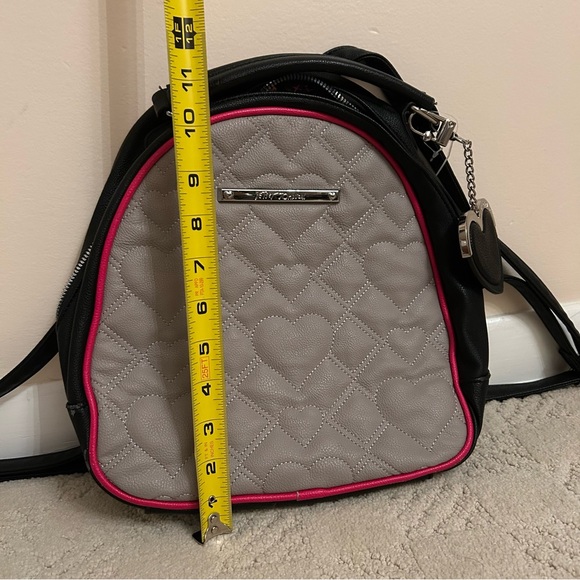 Betsey Johnson Quilted Heart Backpack - Picture 2 of 9